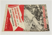 1942 National Open & All-American Amateur Golfer Invitation Pamphlet - Seldom Seen - Roth Collection
