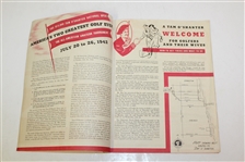 1942 National Open & All-American Amateur Golfer Invitation Pamphlet - Seldom Seen - Roth Collection