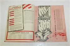 1942 National Open & All-American Amateur Golfer Invitation Pamphlet - Seldom Seen - Roth Collection