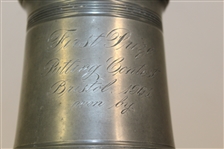 1901 Bristol Golf Club First Prize Putting Contest Pewter Stein - Roth Collection
