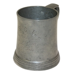 1899 S.G.C. Mixed Foursome Pewter Tankard Trophy - O.J. Ives - May 30th - Roth Collection