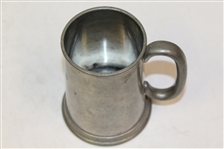 Undated Gentry Pewter Crossed Club with Golf Ball Marked Tankard - Roth Collection