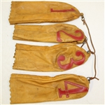 Vintage 1, 2, 3, & 4-Wood Tan Head Covers