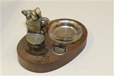 Classic Golf Bag Themed Ashtray with Gas Lighter and Pen Holder
