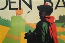 'Cruden Bay' National Railway Poster Advertising by Artist Tom Purvis - Framed 