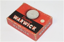 Dunlop Warwick Recessed (Speke, Liverpool) Dozen Golf Balls Box Only - Roth Collection