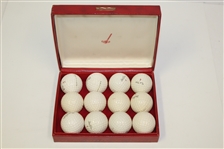 Acushnet Dynaflyte/Faultess 'Henry Duisen' Stamped Dozen Golf Balls in Box - Roth Collection