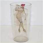 Risqué Female Golfer Drinking Glass - Roth Collection
