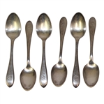 Six 'The Greenbrier' R. Wallace Banquet Silver Plate Spoons - Roth Collection
