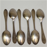 Six 'The Greenbrier' R. Wallace Banquet Silver Plate Spoons - Roth Collection