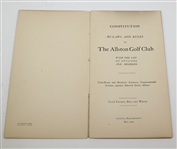 1900 Allston Golf Club Yearbook - Roth Collection