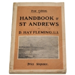 1910 'Handbook of St Andrews' by D. Hay Fleming - Pull-out Course Map - Roth Collection