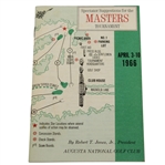 1966 Masters Tournament Spectators Guide - Nicklaus Win - Roth Collection