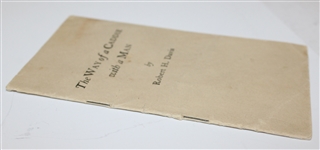 1926 'The Way of a Caddie with a Man' by Robert H. Davis Booklet - Roth Collection