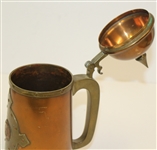1907 Brae Burn Country Club Handicap Cup Consolation Trophy Stein Won By H. Geivett - Roth Collection