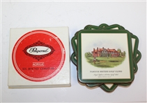 Six Pimpernel Coasters - Famous British Golf Clubs - St Andrews, Troon, Royal Liverpool, and More - Roth Collection