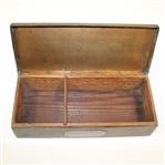 Smith Metal SilverCrest Decorated Bronze Cigarette Box - R. Wayne Perkins Collection