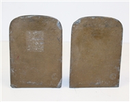 Golfer and Caddie Cast Iron Bookends - R. Wayne Perkins Collection