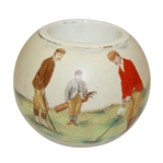 Wiltshaw & Robinson Carlton Ware Golf Themed Match Holder - R. Wayne Perkins Collection