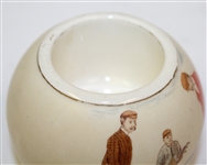 Wiltshaw & Robinson Carlton Ware Golf Themed Match Holder - R. Wayne Perkins Collection
