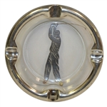 Sterling Silver Golfer Ash Tray - R. Wayne Perkins Collection