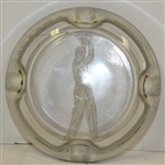 Sterling Silver Golfer Ash Tray - R. Wayne Perkins Collection
