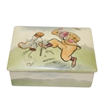 Royal Doulton Golf Themed Bateman Trinket Box with Trays - R. Wayne Perkins Collection