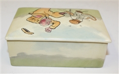 Royal Doulton Golf Themed Bateman Trinket Box with Trays - R. Wayne Perkins Collection