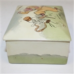 Royal Doulton Golf Themed Bateman Trinket Box with Trays - R. Wayne Perkins Collection