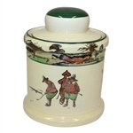 Royal Doulton Golf Themed Humidor - R. Wayne Perkins Collection