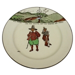 Royal Doulton Golf Plate 'All fools are not knaves, but all knaves are fools' - R. Wayne Perkins Collection