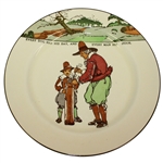 Royal Doulton Golf Themed Plate 'Every dog has his day, and every man his hour' - R. Wayne Perkins Collection