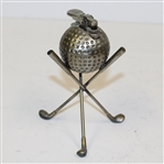 Metal Golf Ball Gas Lighter with Crossed Clubs