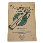 1922 'Ten Lessons in Golf' by Jack Burke Booklet