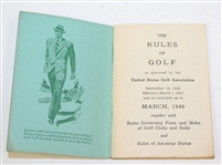 'The Rules of Golf' 1949 Edition