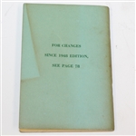 'The Rules of Golf' 1949 Edition