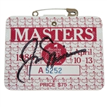 1986 Masters Series Badge Signed by Winner Jack Nicklaus JSA ALOA