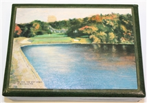 1958 Yale Golf Course - 9th Hole- Display Box by Spalding