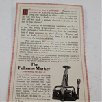 1915 Fulname Ball Marker Advert Addressed to Beech Hill Golf Club