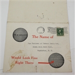 1915 Fulname Ball Marker Advert Addressed to Beech Hill Golf Club