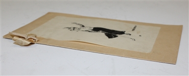 Vintage Chas A. Philps Female Golfer Menu Pamphlet