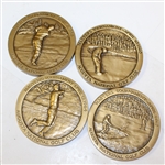 Arnold Palmer's Eight Major Victories - Limited Edition #155/240 Coaster Medallion Set