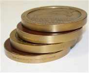 Arnold Palmer's Eight Major Victories - Limited Edition #155/240 Coaster Medallion Set