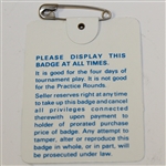 1983 Masters Tournament Series Badge #08205 - Seve Ballesteros Win