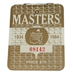 1984 Masters Tournament Series Badge #08142 - Ben Crenshaw Win
