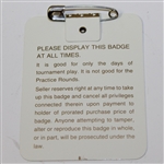 1984 Masters Tournament Series Badge #08142 - Ben Crenshaw Win
