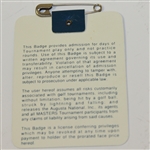 1992 Masters Tournament Series Badge #A06032 - Fred Couples Win