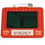 1993 Masters Tournament Series Badge #A06257 - Bernhard Langer Win