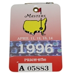 1996 Masters Tournament Series Badge #A05883- Nick Faldo Win