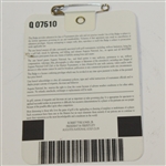 2001 Masters Tournament Series Badge #Q07510 - Tiger Woods Win